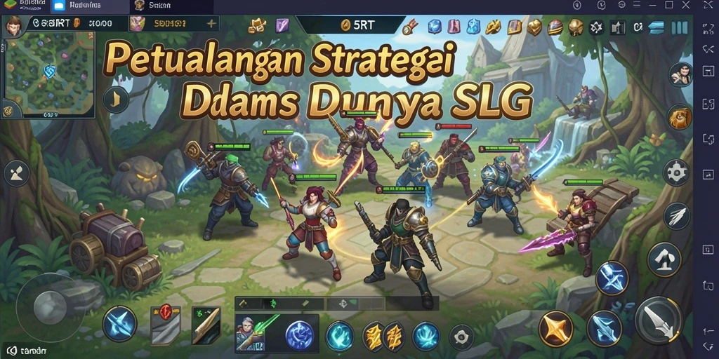 Tampilan gameplay seru di dalam 5RT penuh dengan strategi.