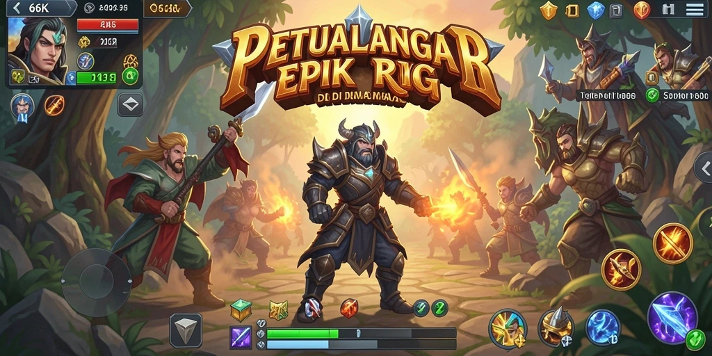 Tampilan gameplay menarik di dunia RPG yang penuh tantangan.