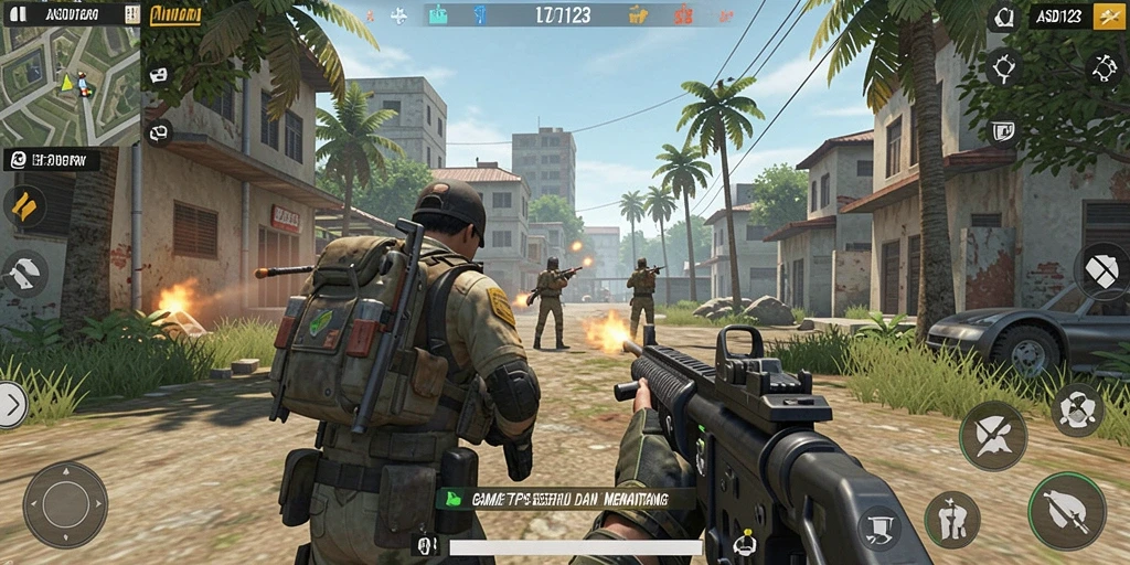 Tampilan aksi intens dari gameplay ASD123 yang mendebarkan.