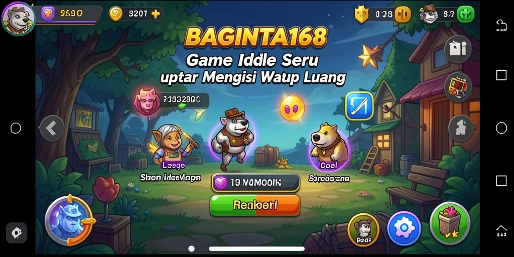 Tampilan gameplay BAGINTA168 yang menarik dan interaktif.