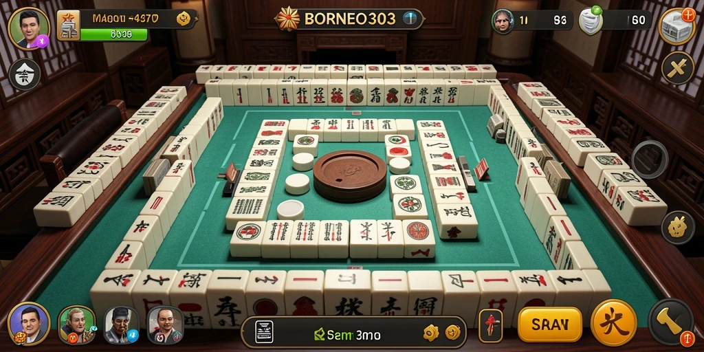 Tangkapan layar gameplay menampilkan aksi menarik dari permainan Mahjong.