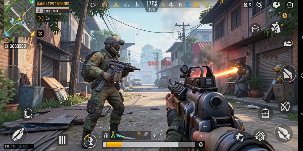 Screenshot menunjukkan gameplay seru dalam BOS898 dengan grafis mendetail.