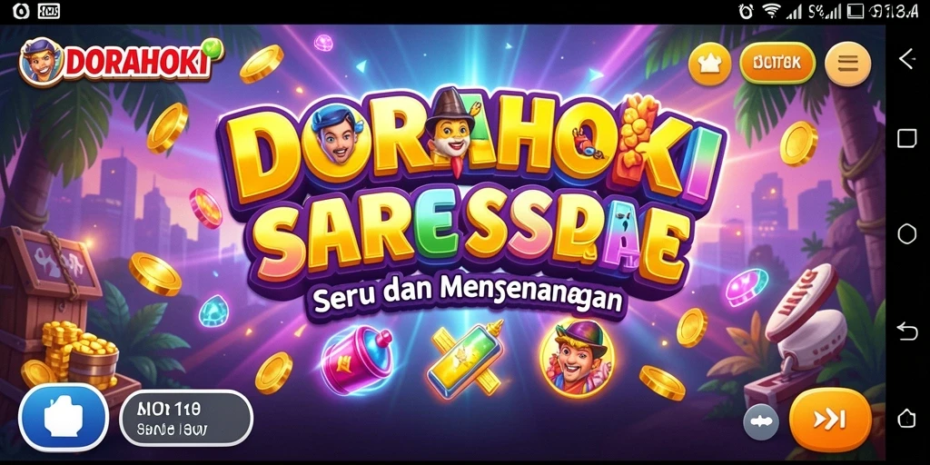 Screenshot gameplay DORAHOKI yang menarik dan penuh warna.