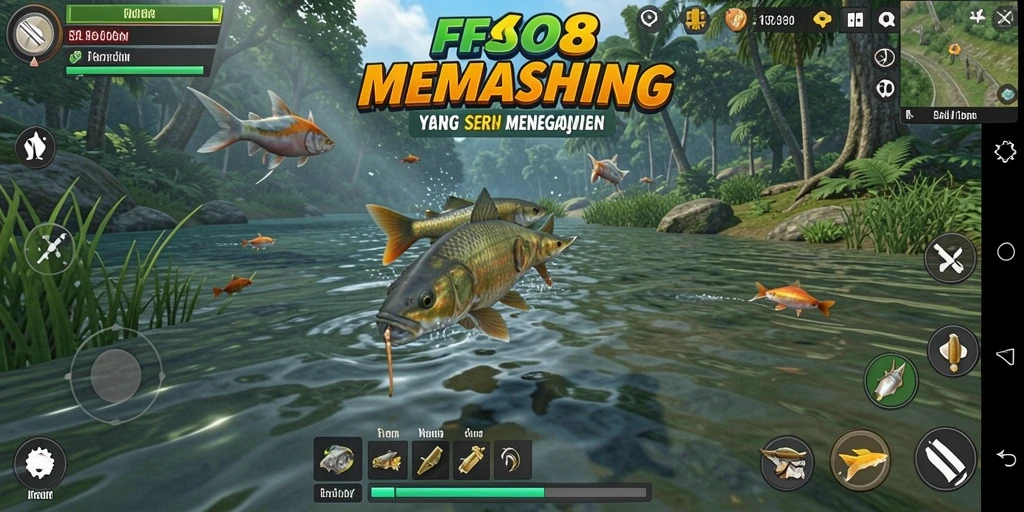 Tangkapan ikan yang mengesankan dalam gameplay FO8.