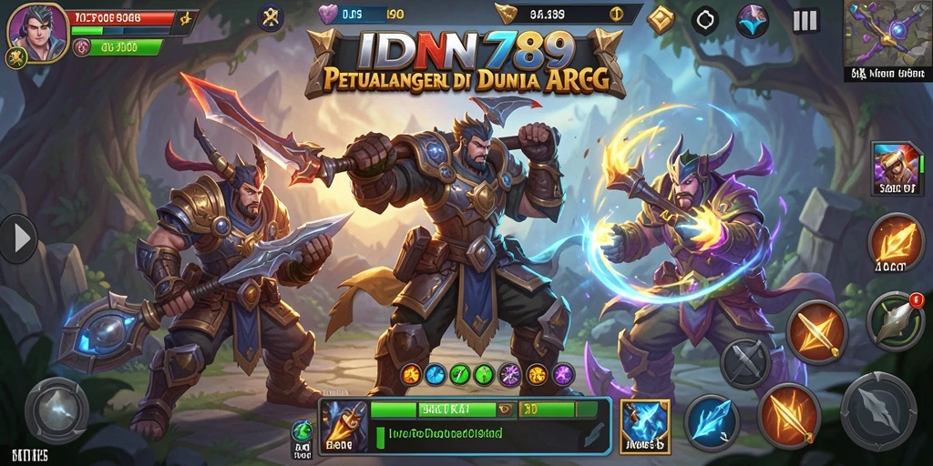 Tampilan gameplay yang mendebarkan dalam IDN789 dengan aksi ARPG yang intens.