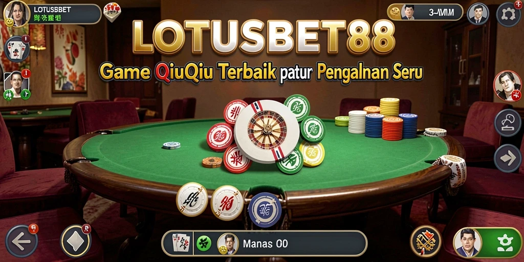 Tampilan screenshot gameplay QiuQiu LOTUSBET88 yang menarik.