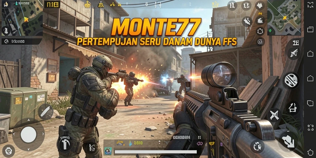 Tampilan aksi intens dalam gameplay <strong>MONTE77</strong> yang menegangkan.