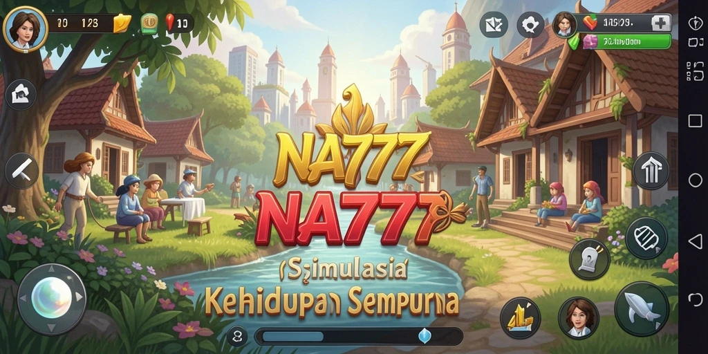 Screenshot gameplay NA777 menampilkan aksi seru dalam simulasi kehidupan.