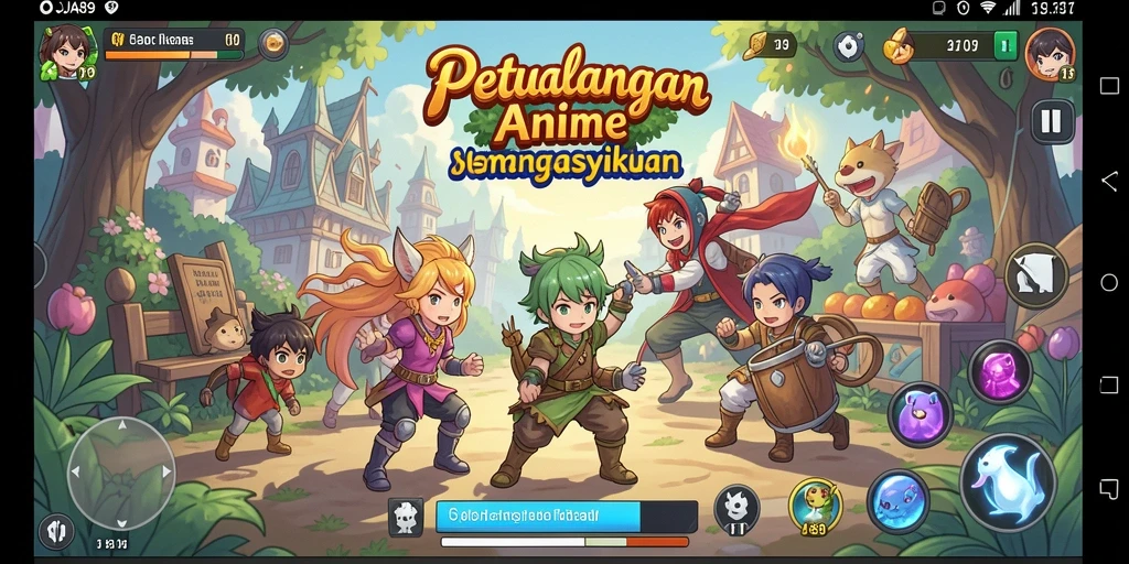 Screenshot OJA89 menampilkan aksi seru dalam gameplay Anime.