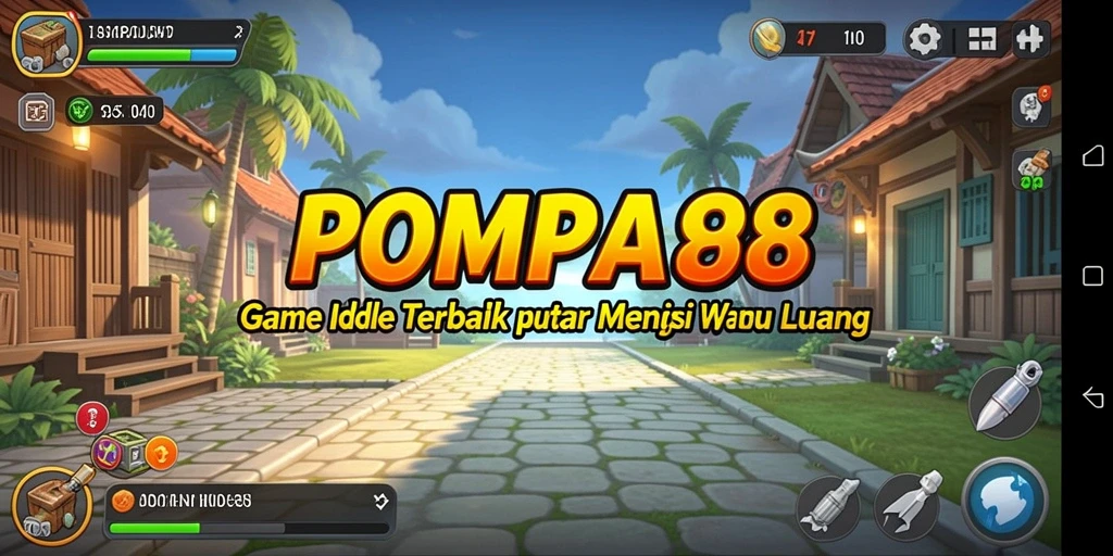 Tampilan utama POMPA88 menampilkan gameplay Idle yang menawan dan interaktif.