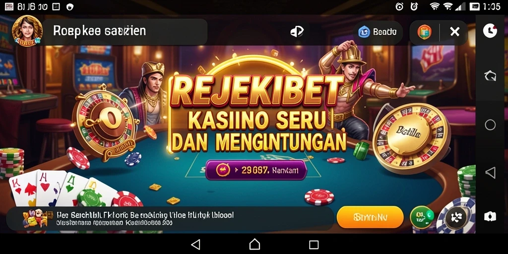 Tampilan gameplay menarik dari REJEKIBET di Kasino.