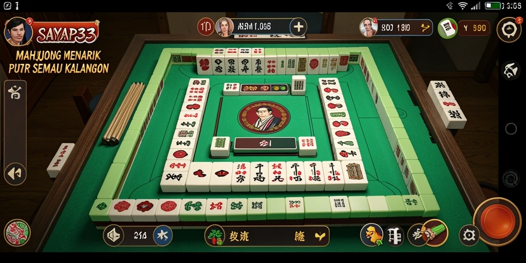 Tangkapan layar SAYAP33 menunjukkan gameplay Mahjong yang seru dan menantang.