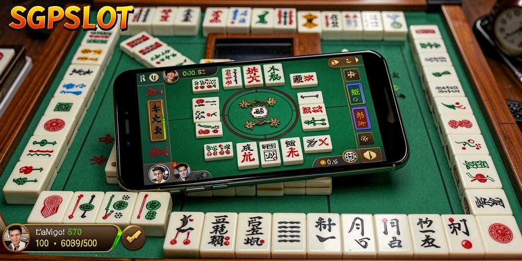 Tampilan gameplay Mahjong yang seru dan menantang di SGPSLOT.