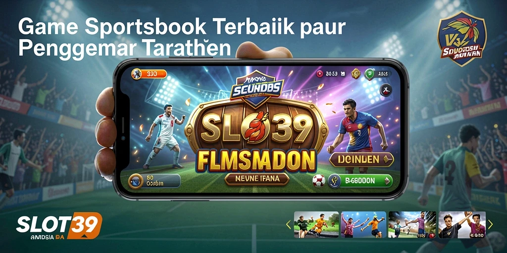 Tampilan menarik dan interaktif gameplay Sportsbook di SLOT39.