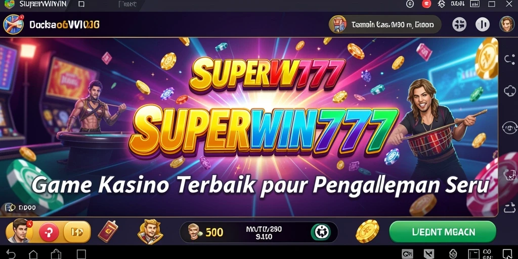 Tampilan menarik dari gameplay Kasino SUPERWIN777 dengan grafis yang memukau.