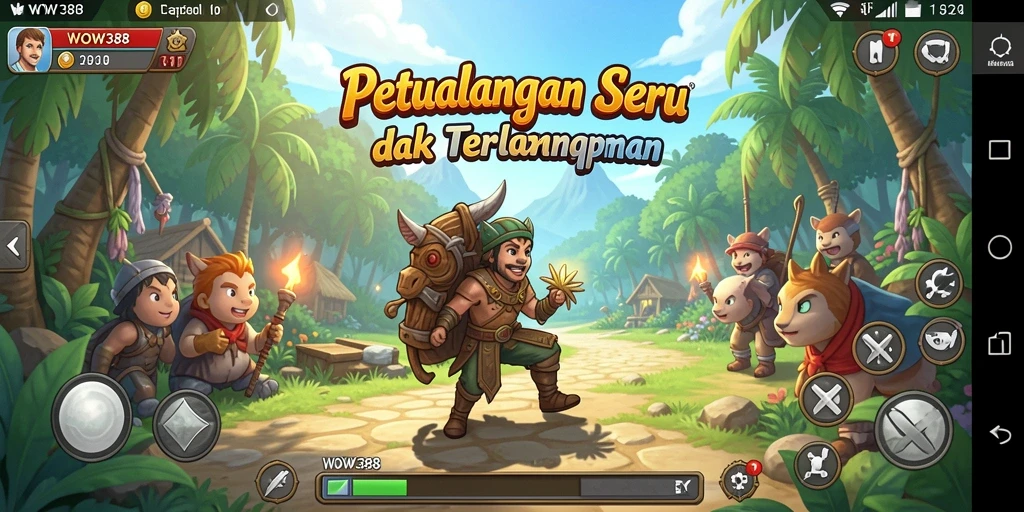 Screenshot WOW388 menampilkan aksi petualangan yang seru dan mendebarkan.
